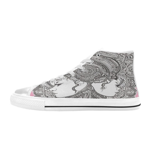 R&RH PinkDestiny Pink Womens Classic High Top Canvas Shoe