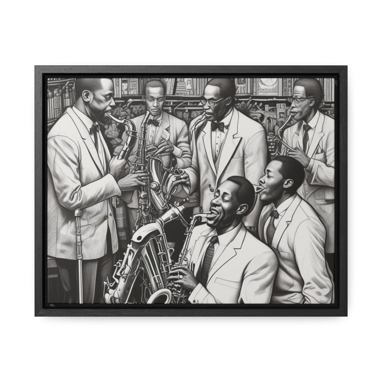 RRH Black/White Jazz Canvas