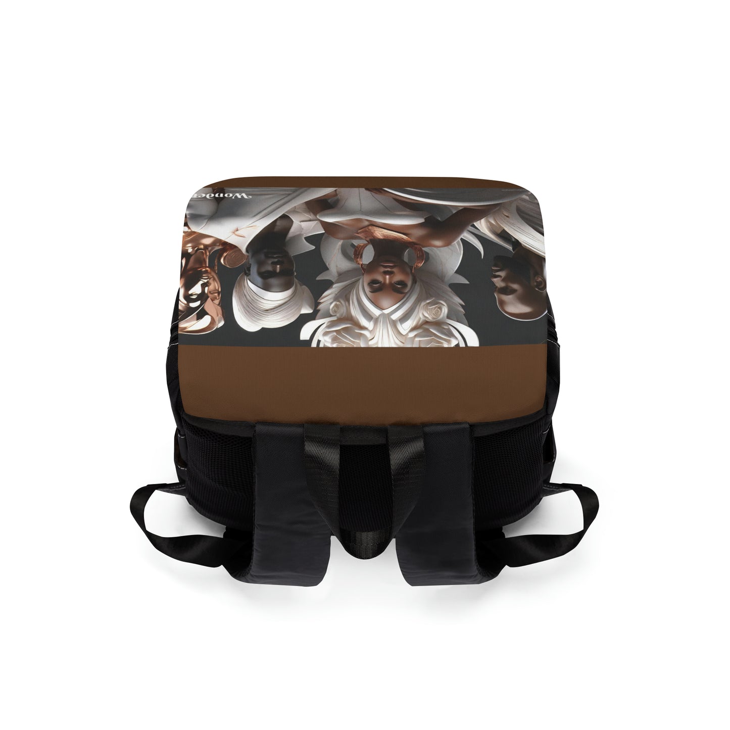 R_RH Unisex African Porcelain Gods Backpack