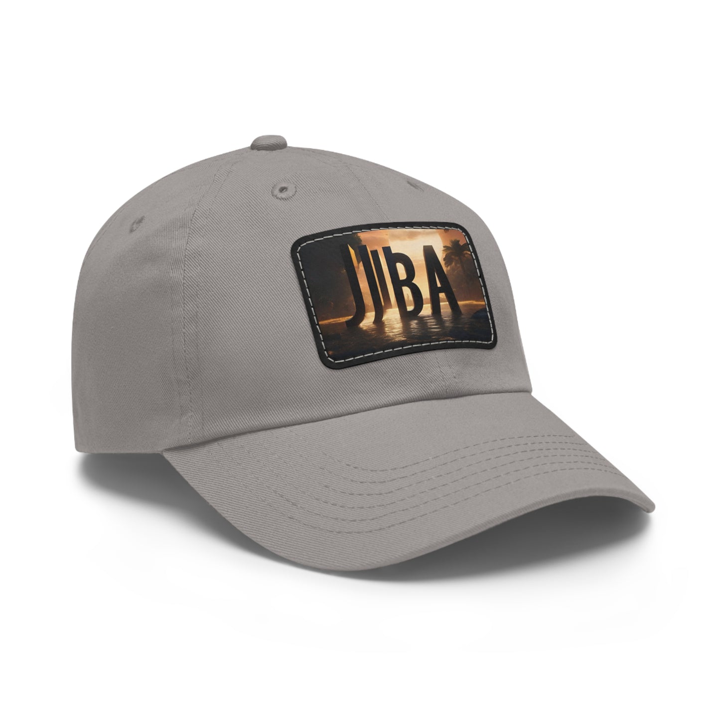 R_RH Juba Dad Hat with Leather Patch