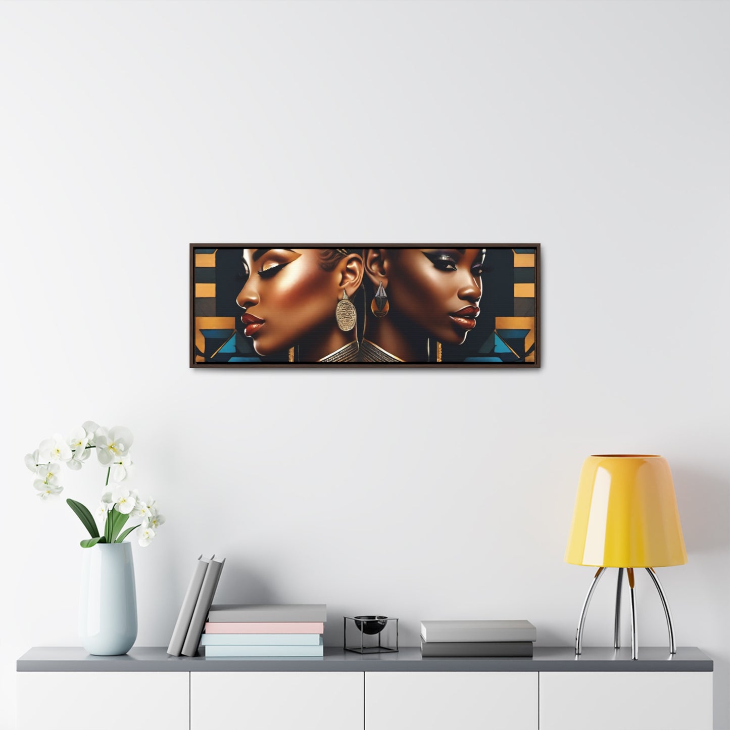 R&RH Twins Art Canvas Horizontal Frame