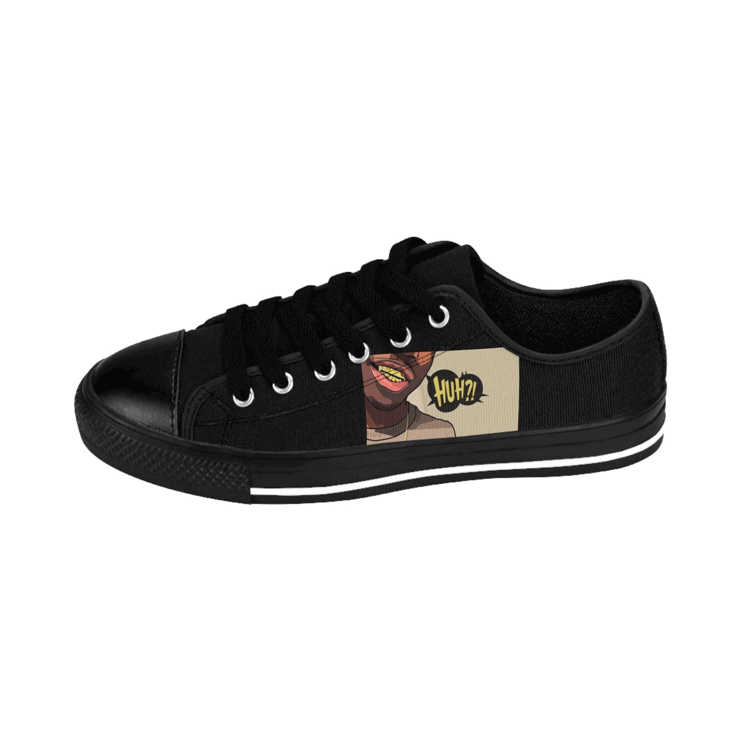 R&RH Huh?! men's black sneakers