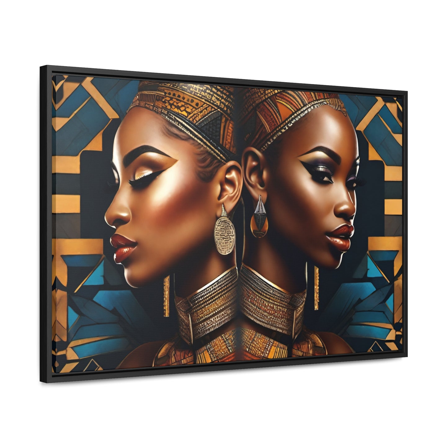 R&RH Twins Art Canvas Horizontal Frame