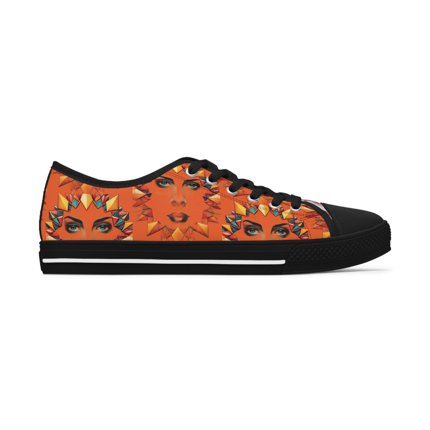 R&RH Women's Orange Portrait Tennis Shoes