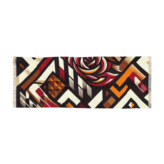 R&RH Brown Abstract Light Unisex Scarf