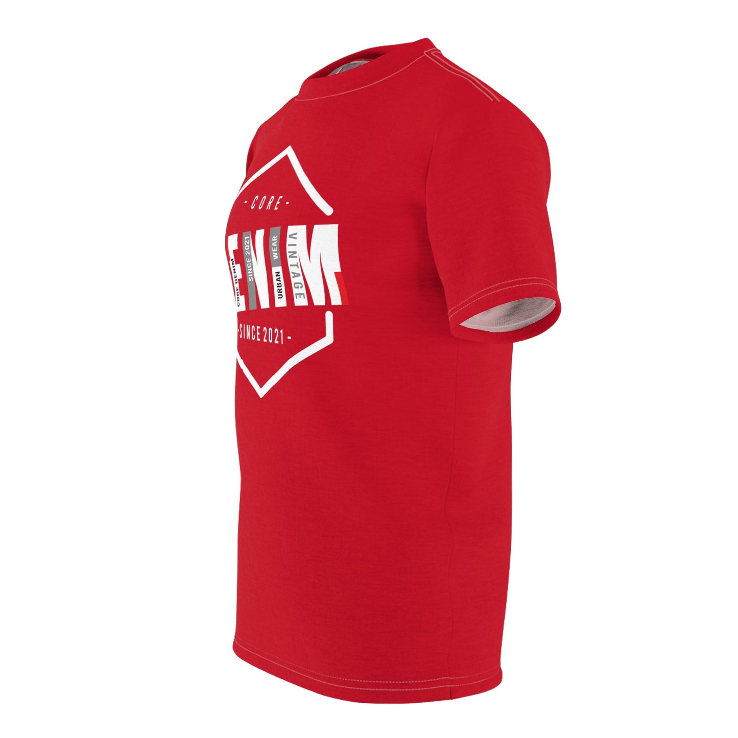 R&RH Urban Vintage Red Tee - Unisex Cut & Sew T-Shirt for Trendsetters