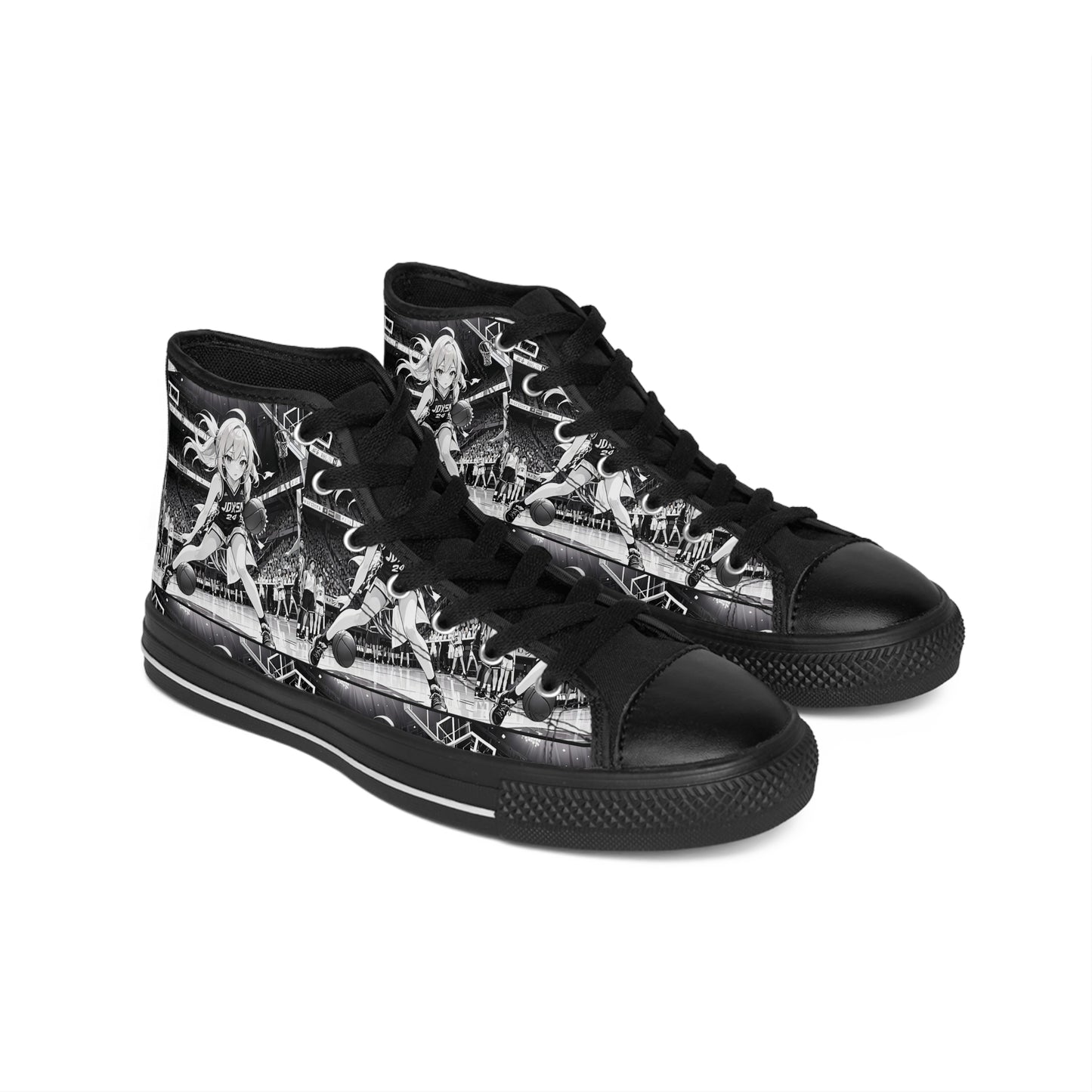 R&RH Stylish High-Top Women's Classic Sneakers-Basketball Design for Sporty Vibes