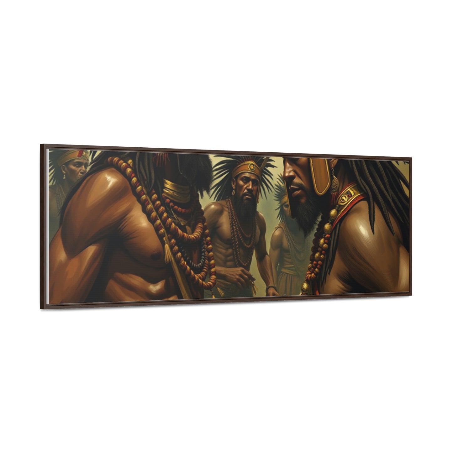 R&RH Gallery Canvas Wraps: Tribal Warriors Art for Home Décor