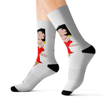 Load image into Gallery viewer, Betty Boop and Words Sublimation Socks
