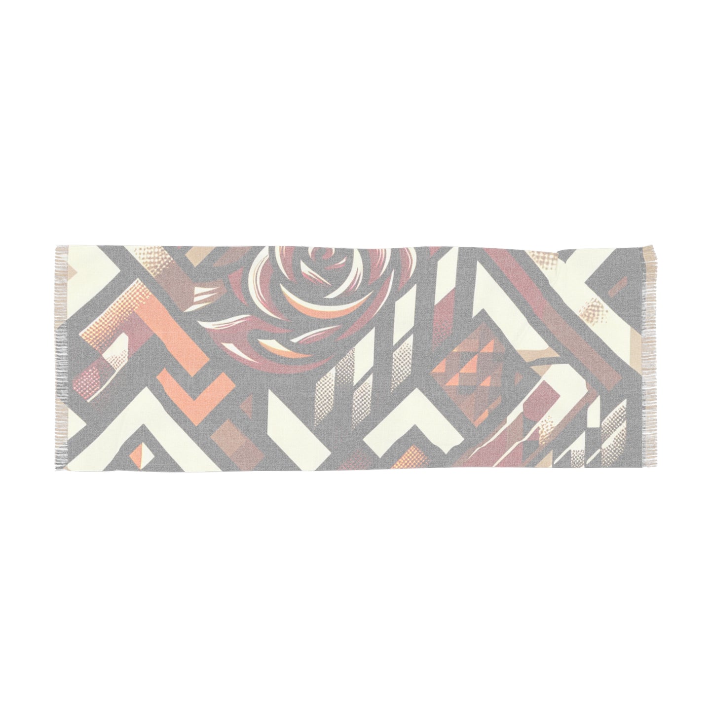 R&RH Brown Abstract Light Unisex Scarf