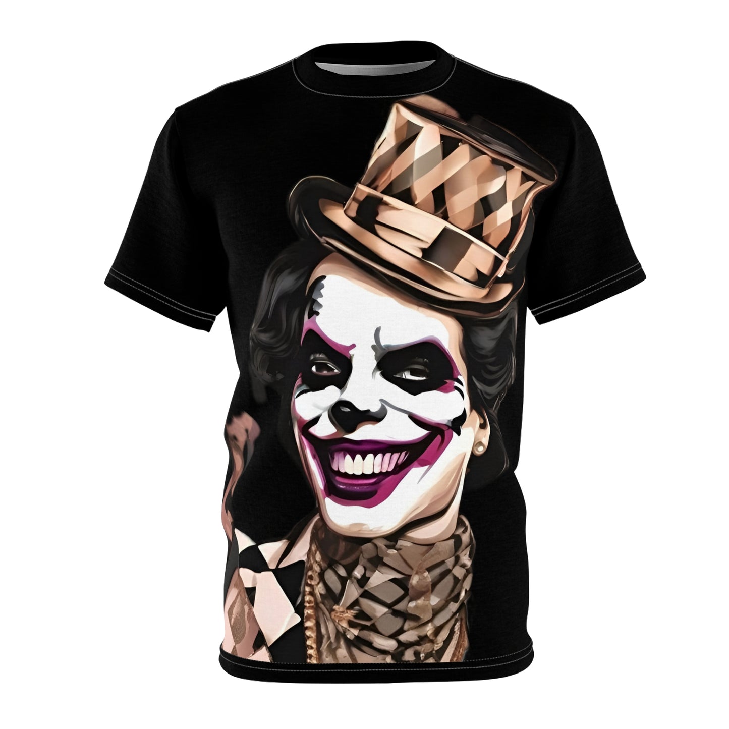 R&RH Unisex Joker Black Graphic Tee - Fun and Bold Design for Halloween, Costume Party