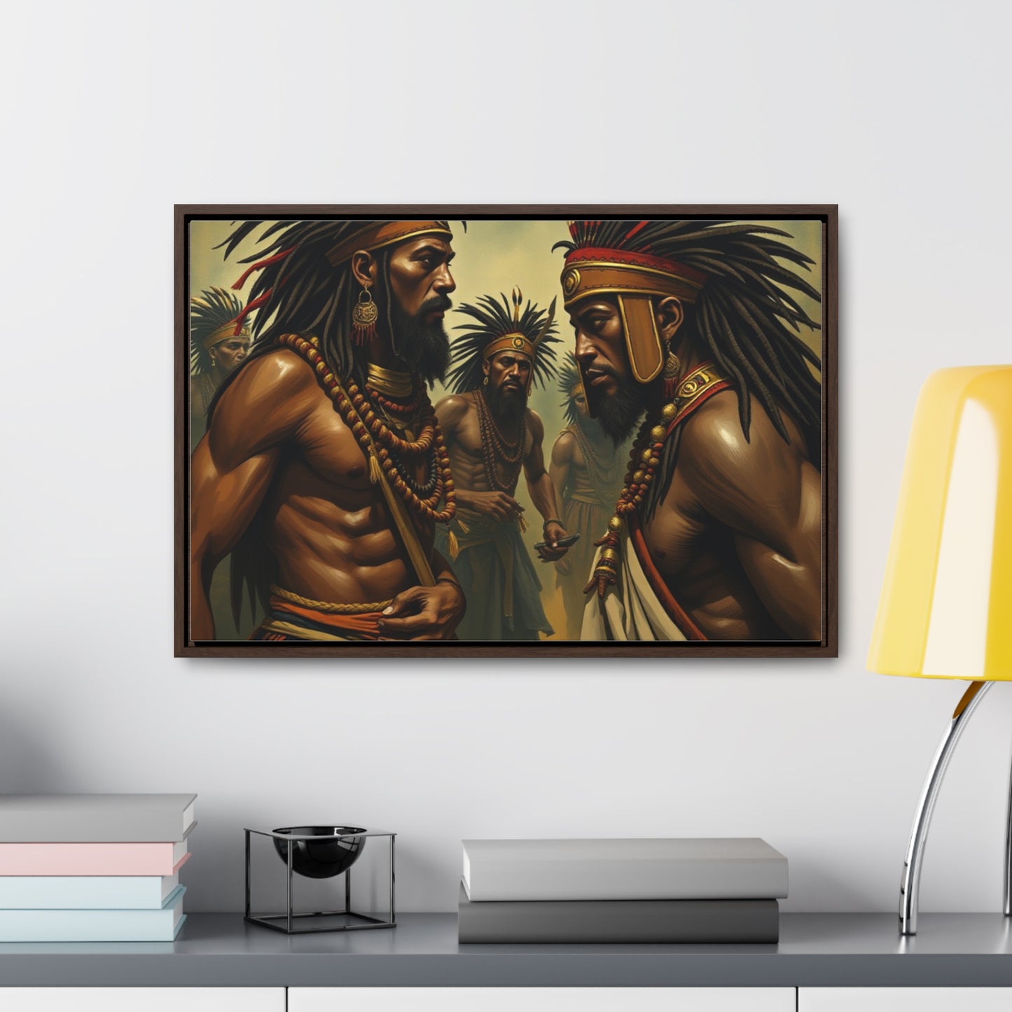 R&RH Gallery Canvas Wraps: Tribal Warriors Art for Home Décor