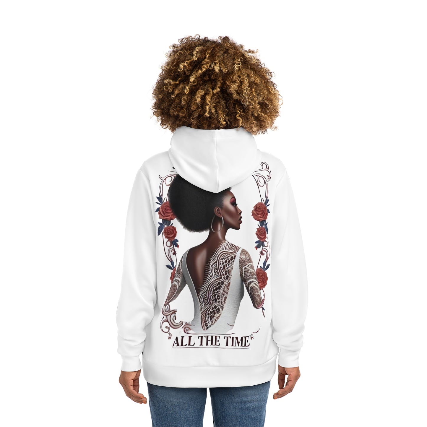 R&RH Unisex Inspirational Design Fashion White Hoodie