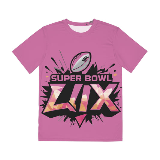 R&RH Super Funky Super Bowl Men's Polyester Pink T-Shirt