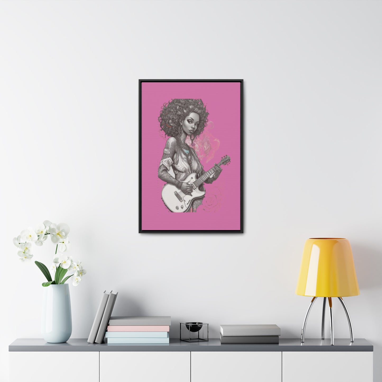 R&RH Guitar Girl Portrait Frame