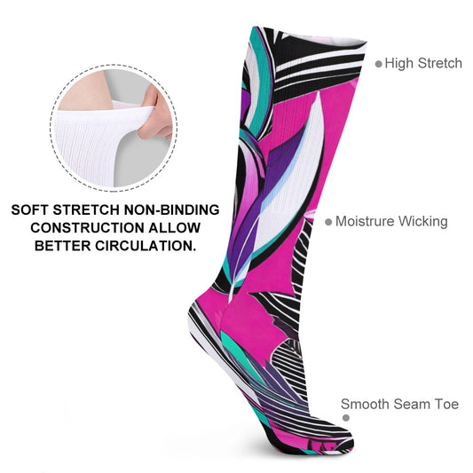 R_RH Abstract Breathable Socks (Pack of 5 - Same Pattern)