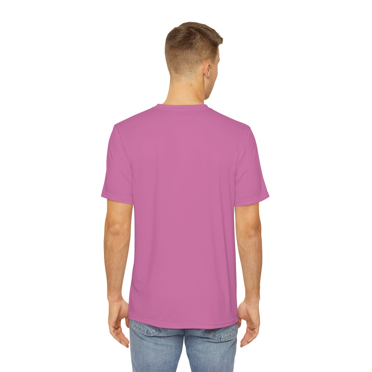 R&RH Super Funky Men's Polyester Pink T-Shirt