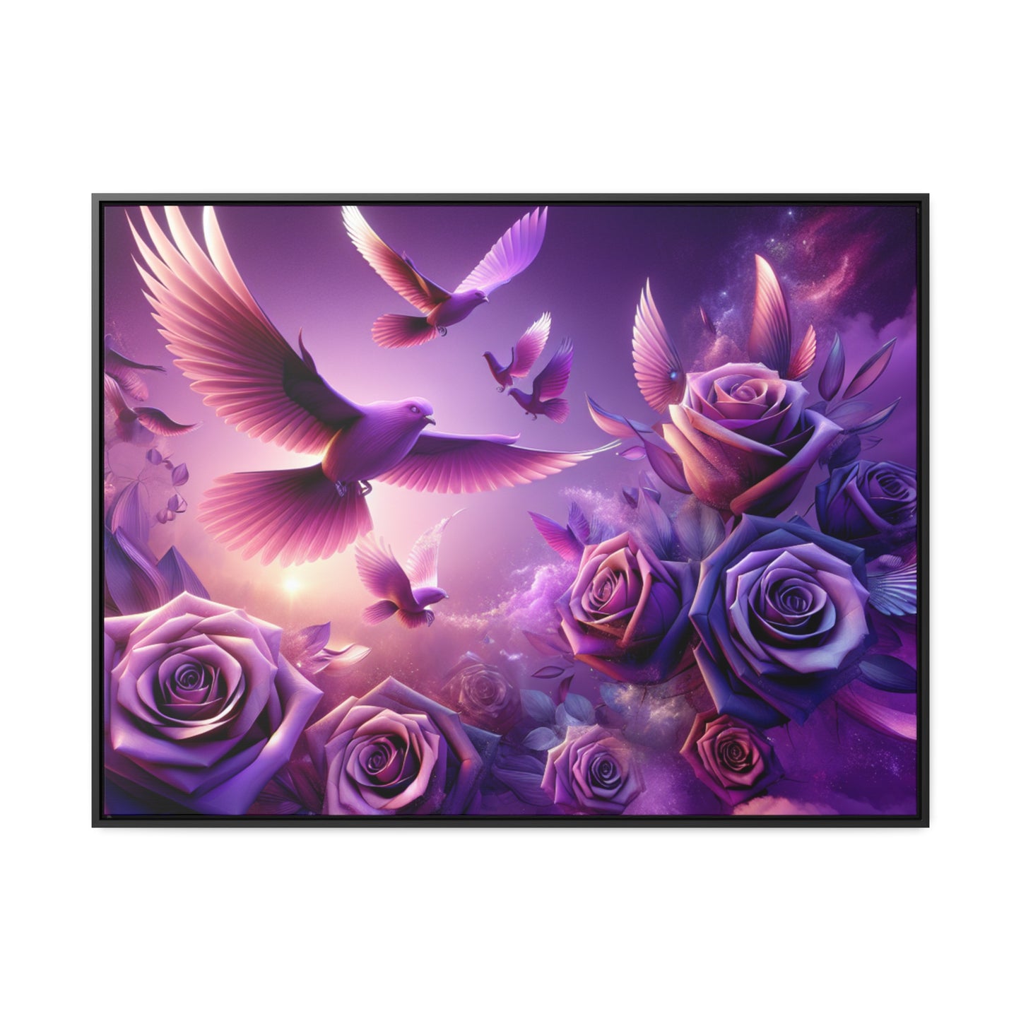 R&RH Flowery Birds Framed Painting