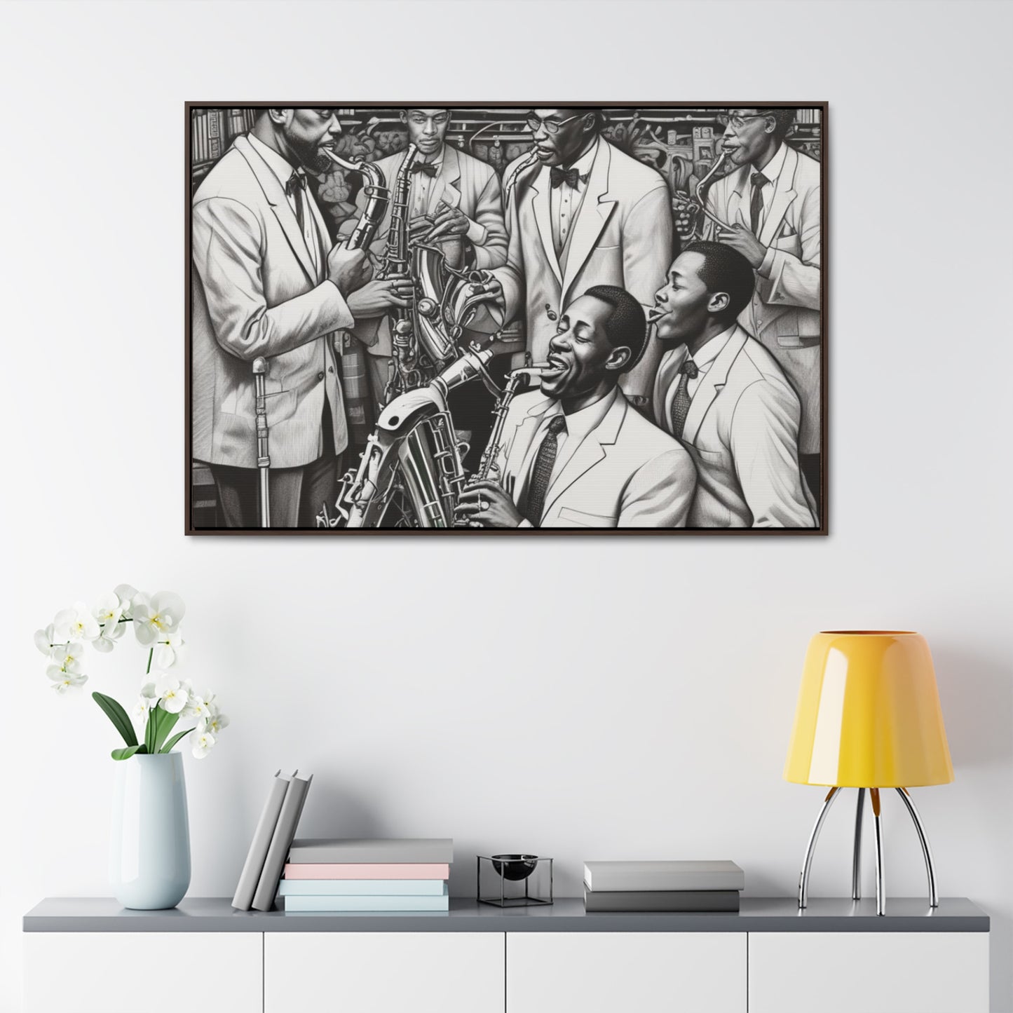 RRH Black/White Jazz Canvas