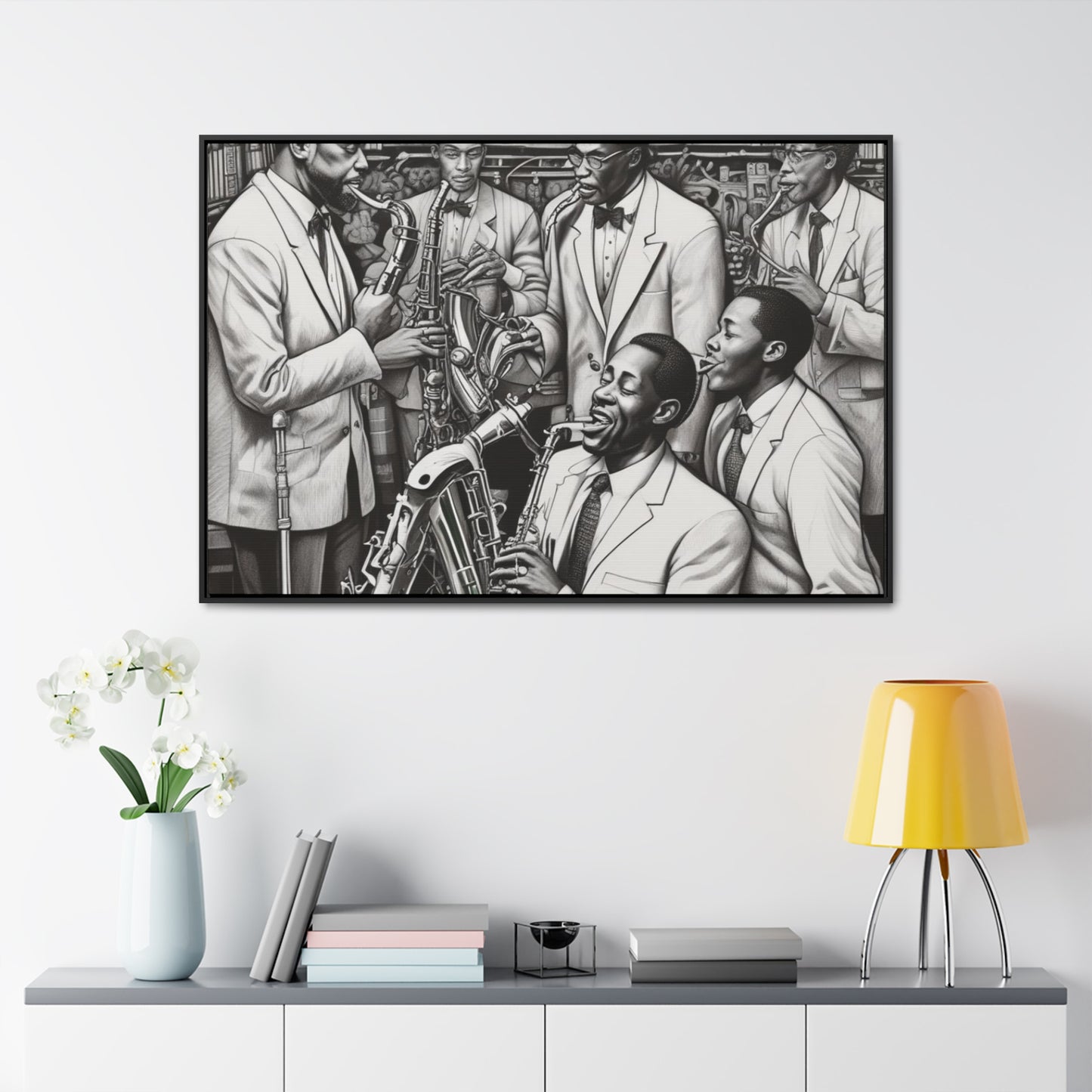 RRH Black/White Jazz Canvas