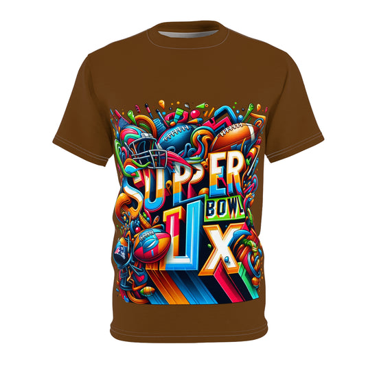 R&RH Super Bowl LIX Unisex Brown Tee - Celebrate Game Day in Style!