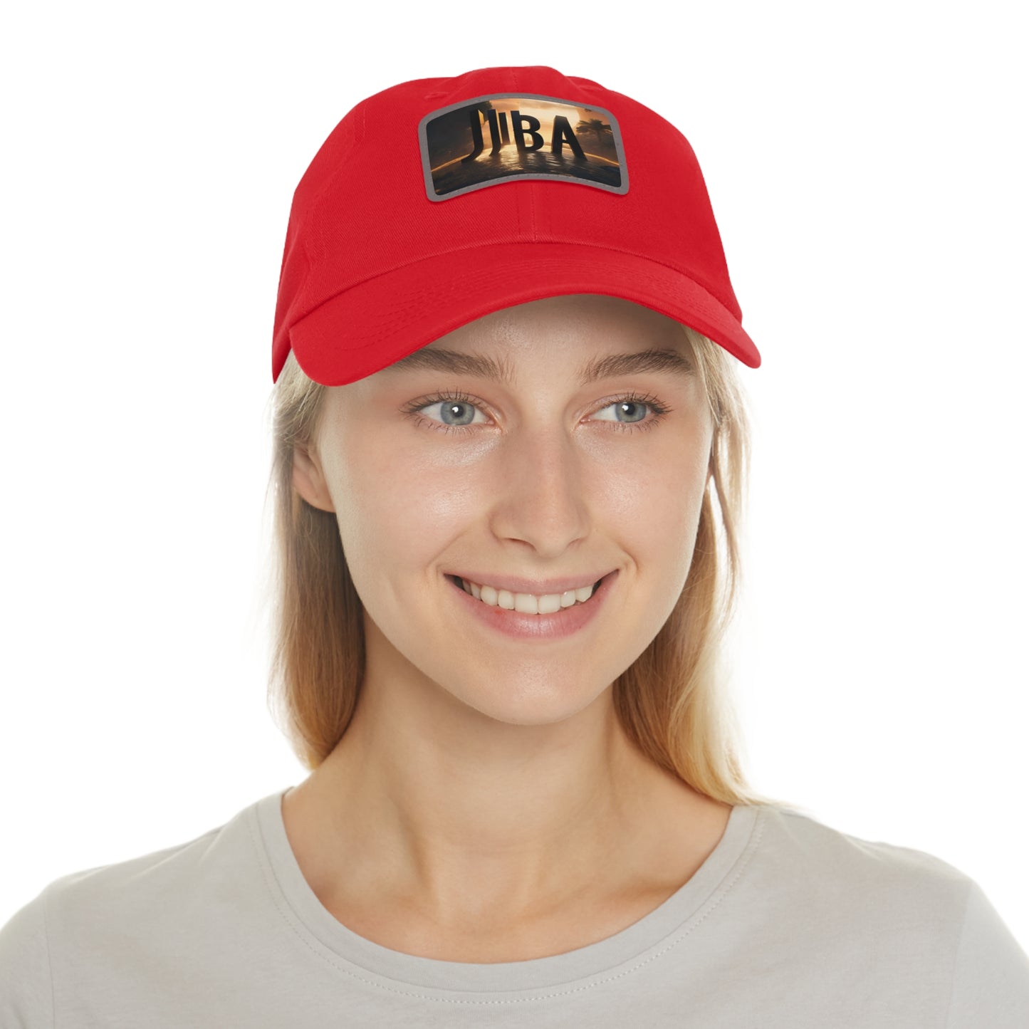 R_RH Juba Dad Hat with Leather Patch