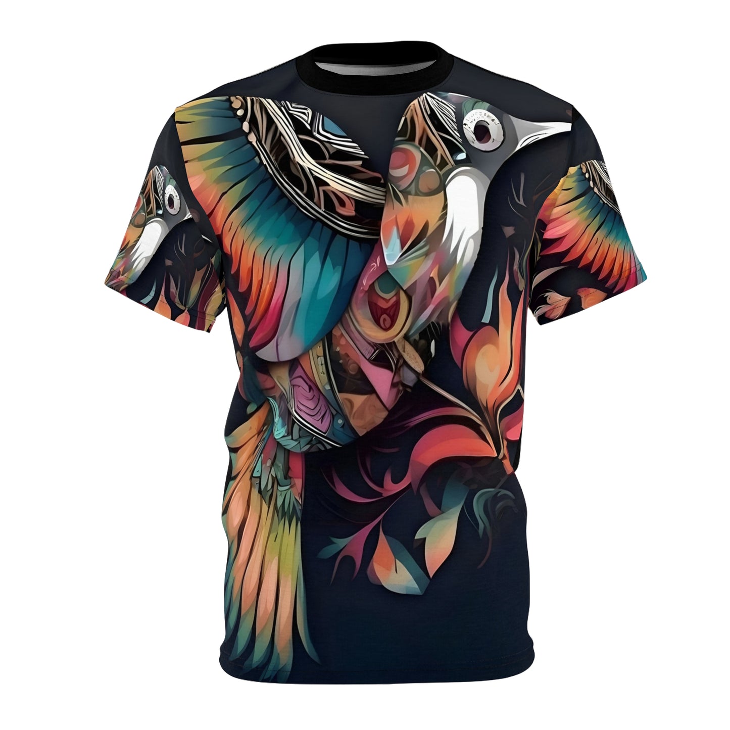 R&RH Vibrant Bird Graphic Unisex Cut & Sew Tee - Perfect for Nature Lovers