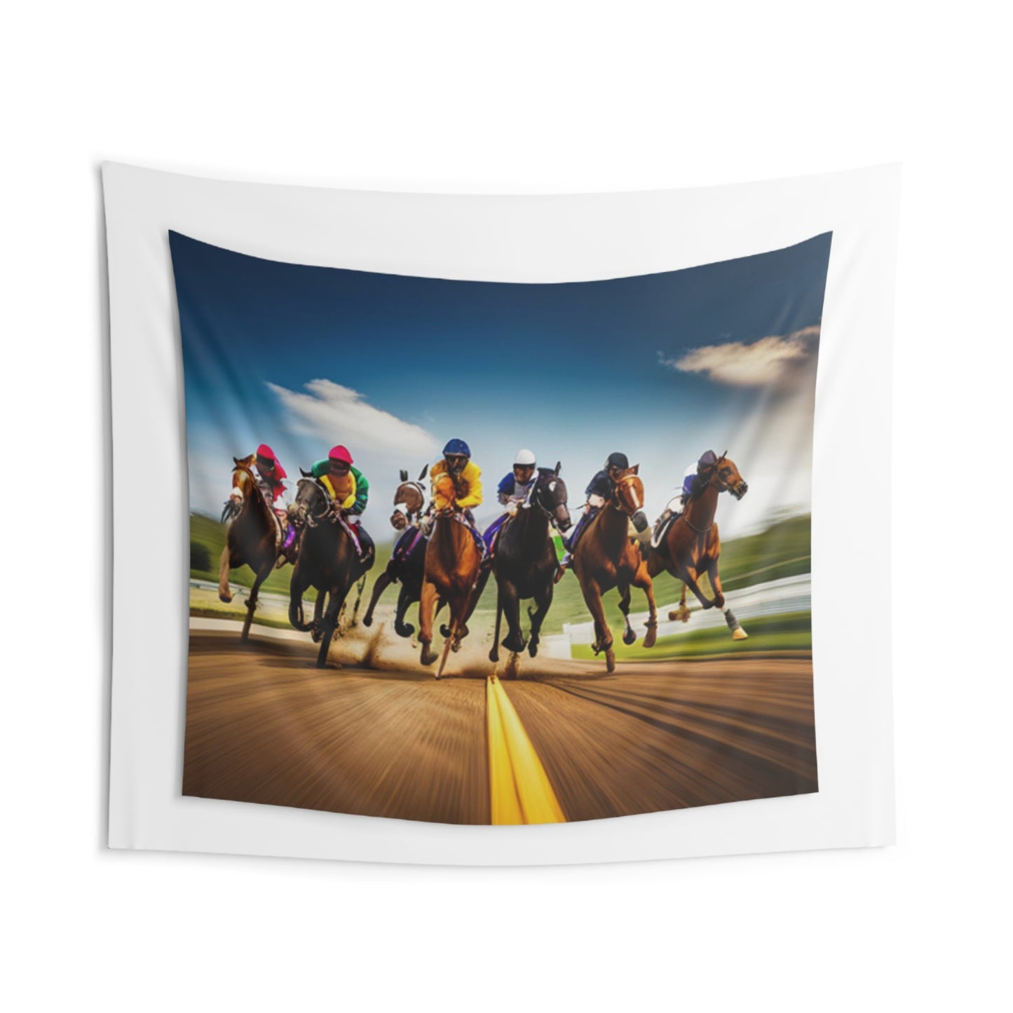 R_RH Day At The Races Indoor Wall Tapestries