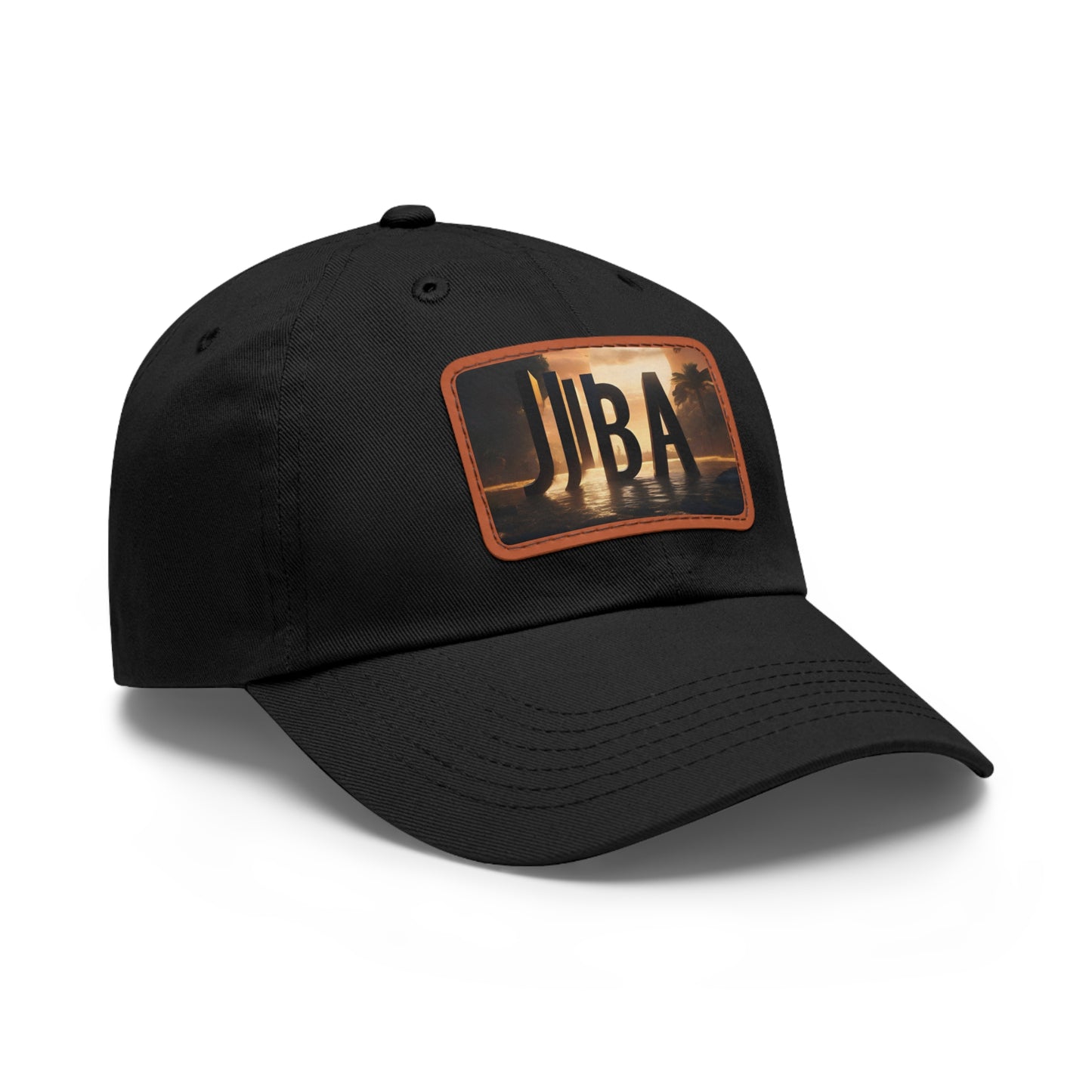 R_RH Juba Dad Hat with Leather Patch