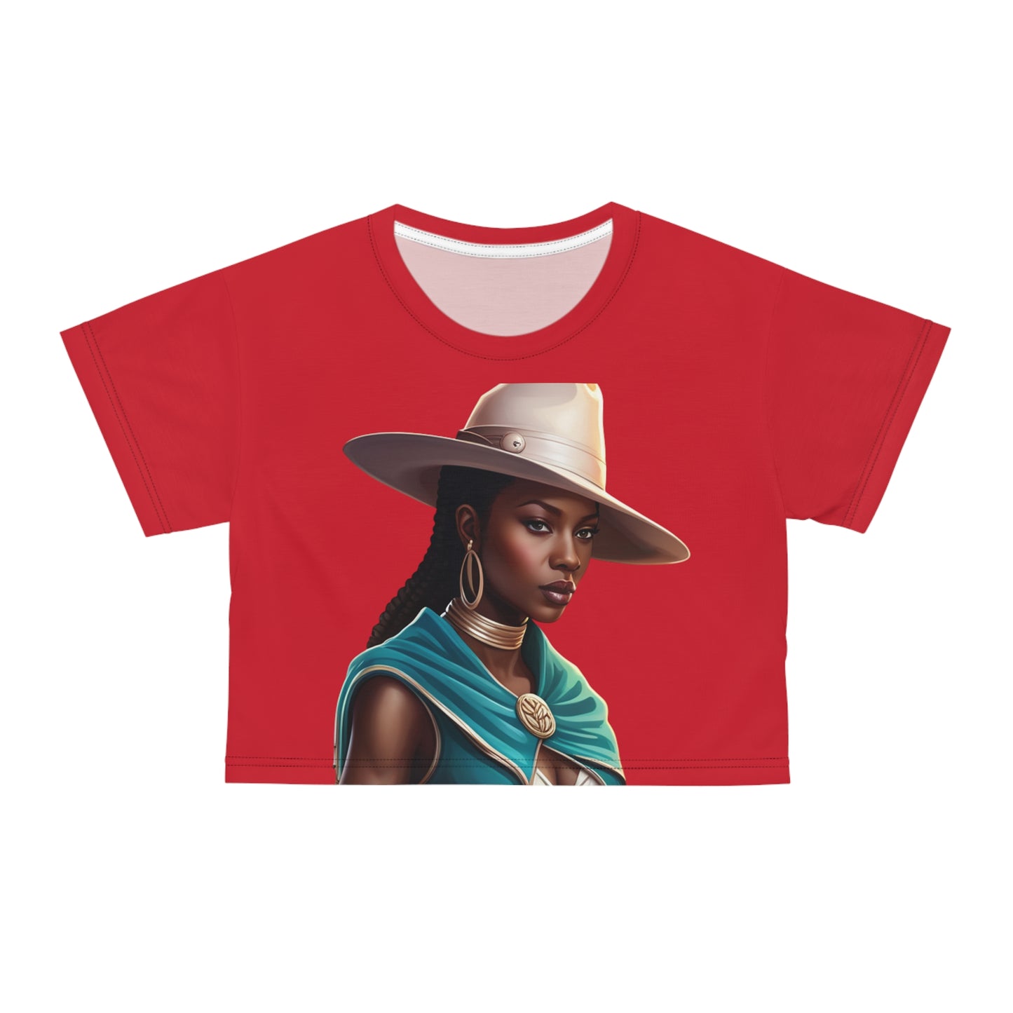 R_RH I Only Have Eyes For You Red Crop Tee