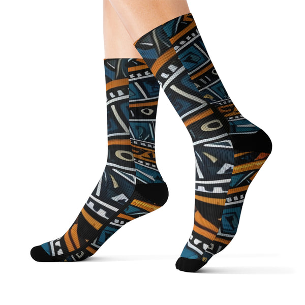 R&RH Geometric Sublimation Socks