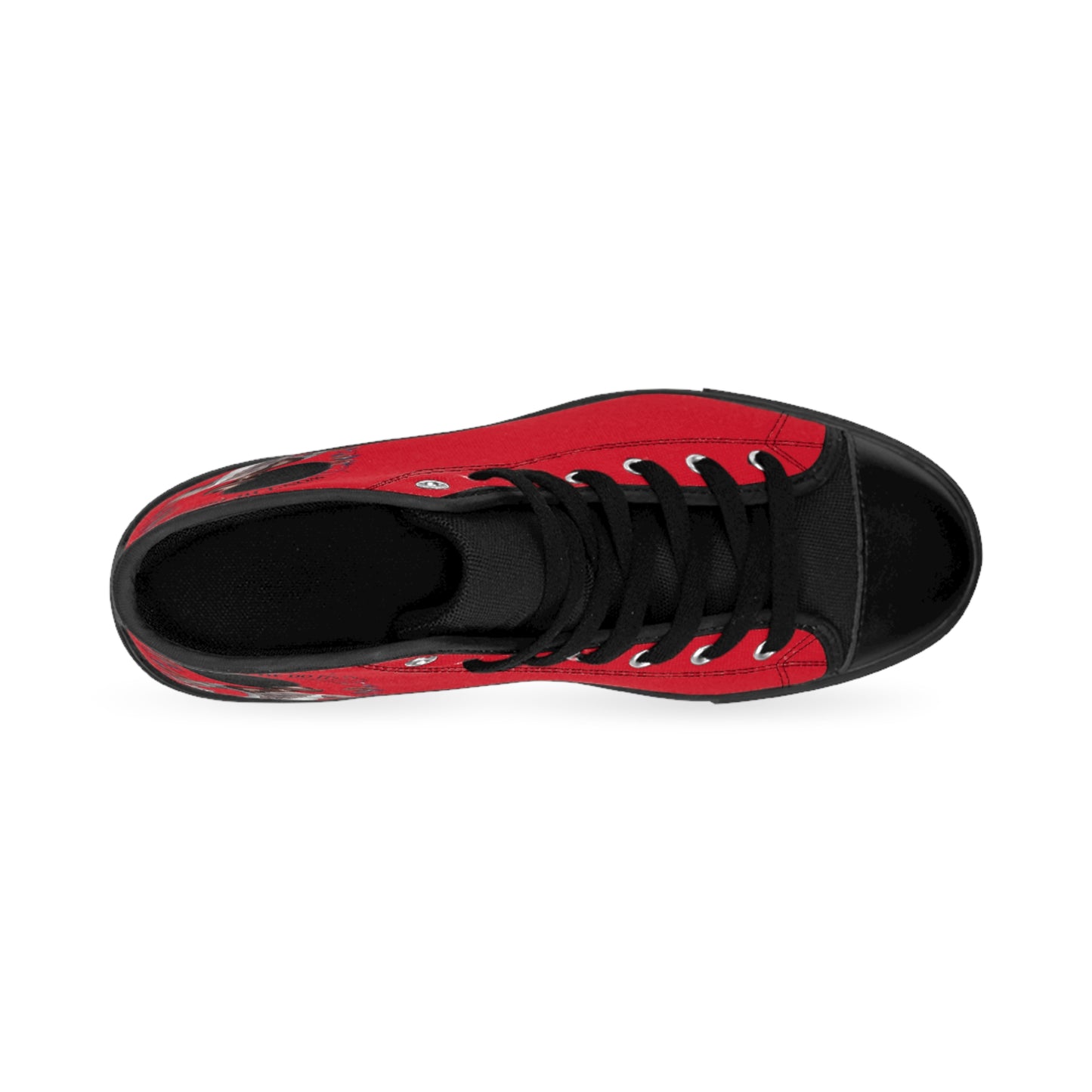 R&RH Vibrant Women's Classic Red Sneakers with Inspirational Design