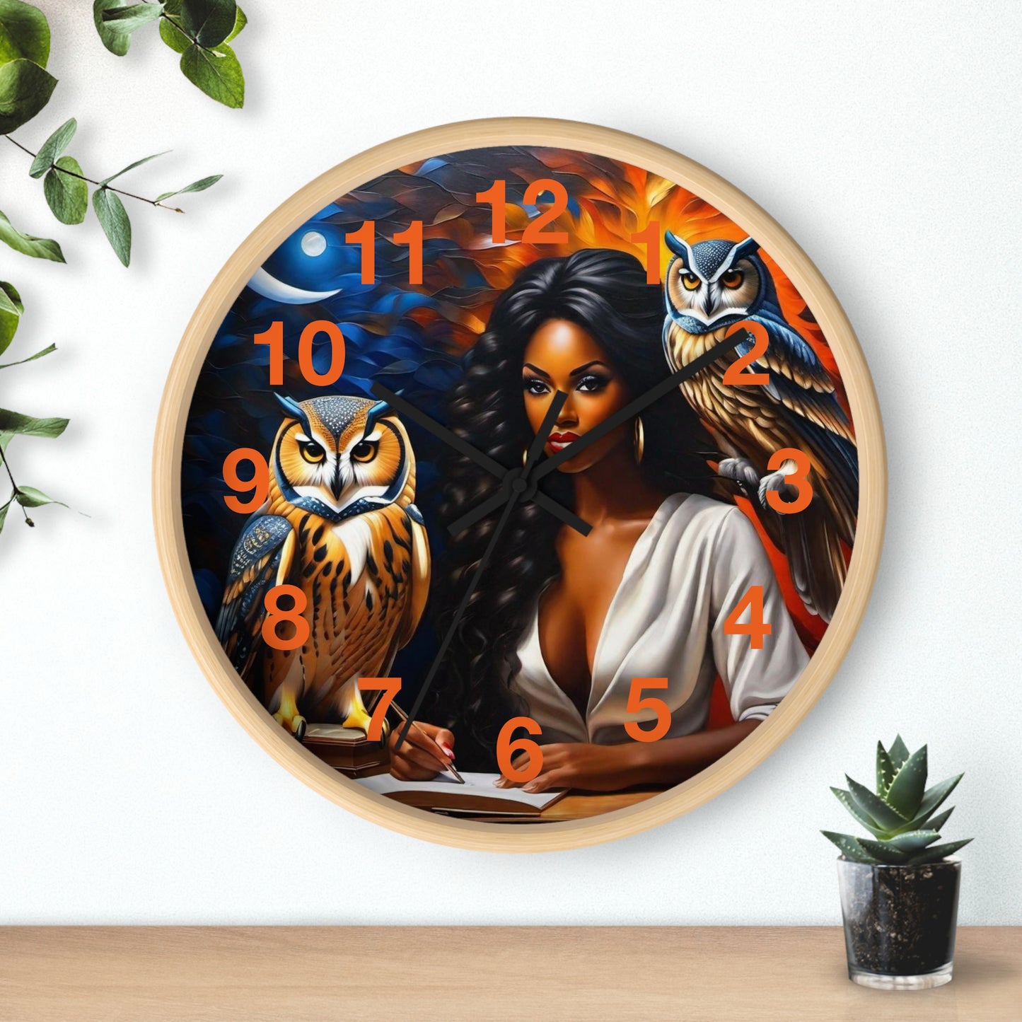 R&RH The Owls Wall Clock