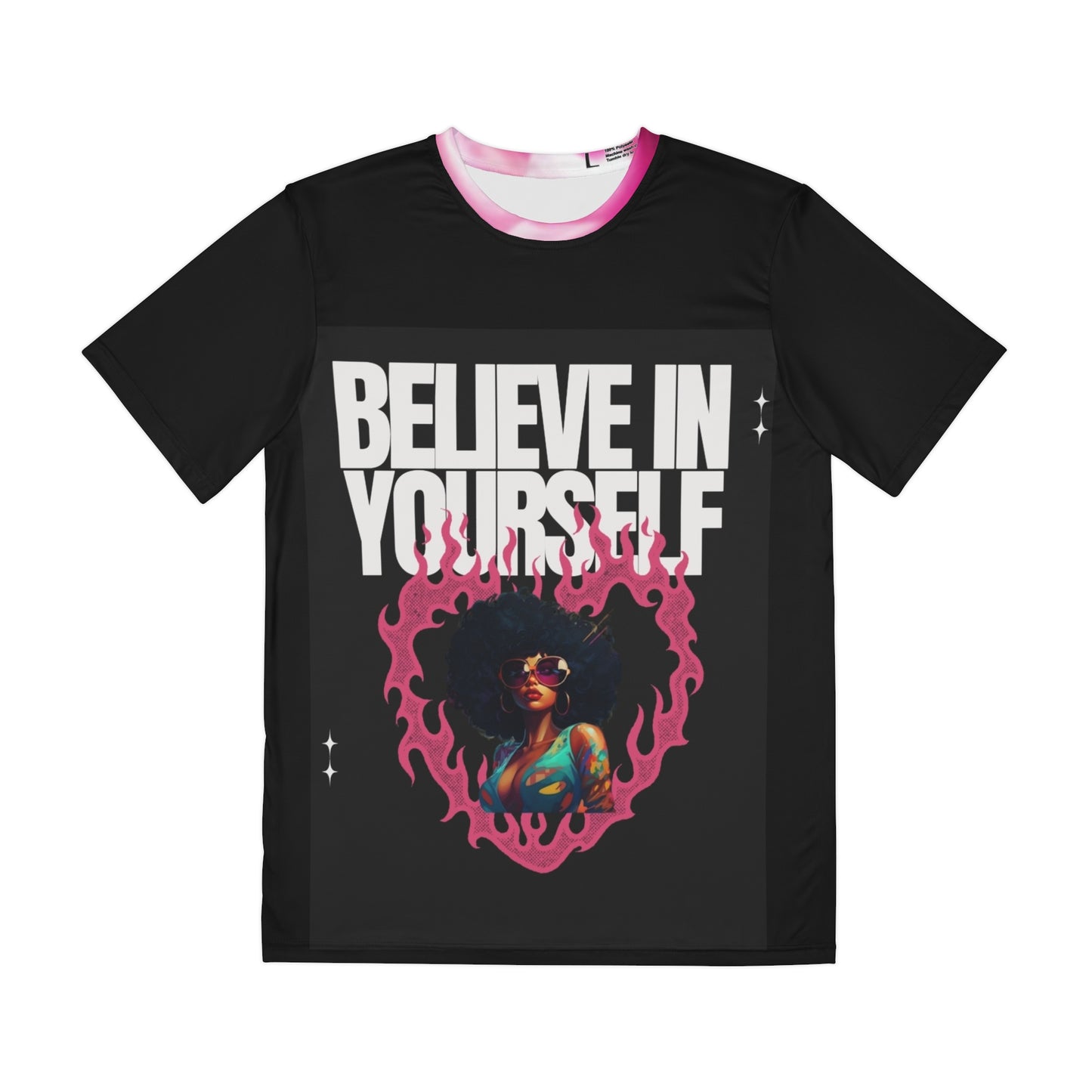 R&RH Womens Believe in Yourself Black T-shirt