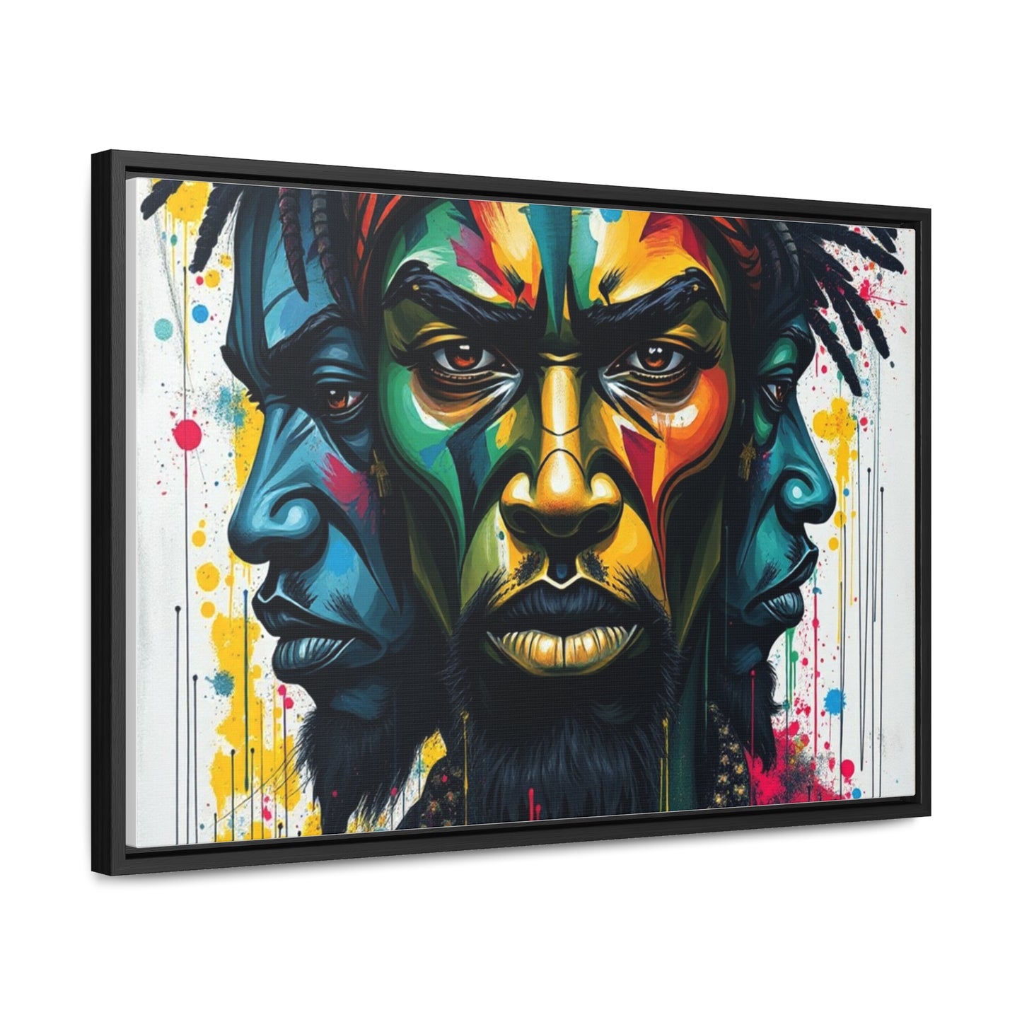 R&RH Vibrant Portrait Gallery Canvas Wrap - Modern Art Frame for Home Decor