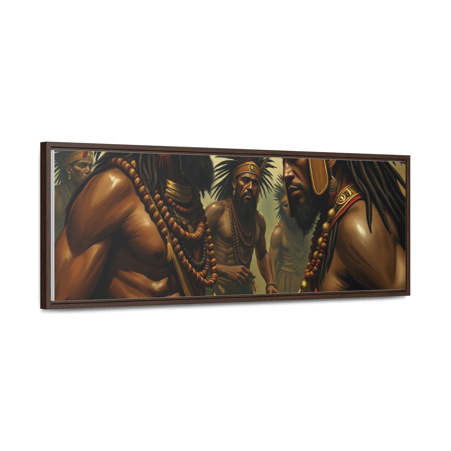 R&RH Gallery Canvas Wraps: Tribal Warriors Art for Home Décor