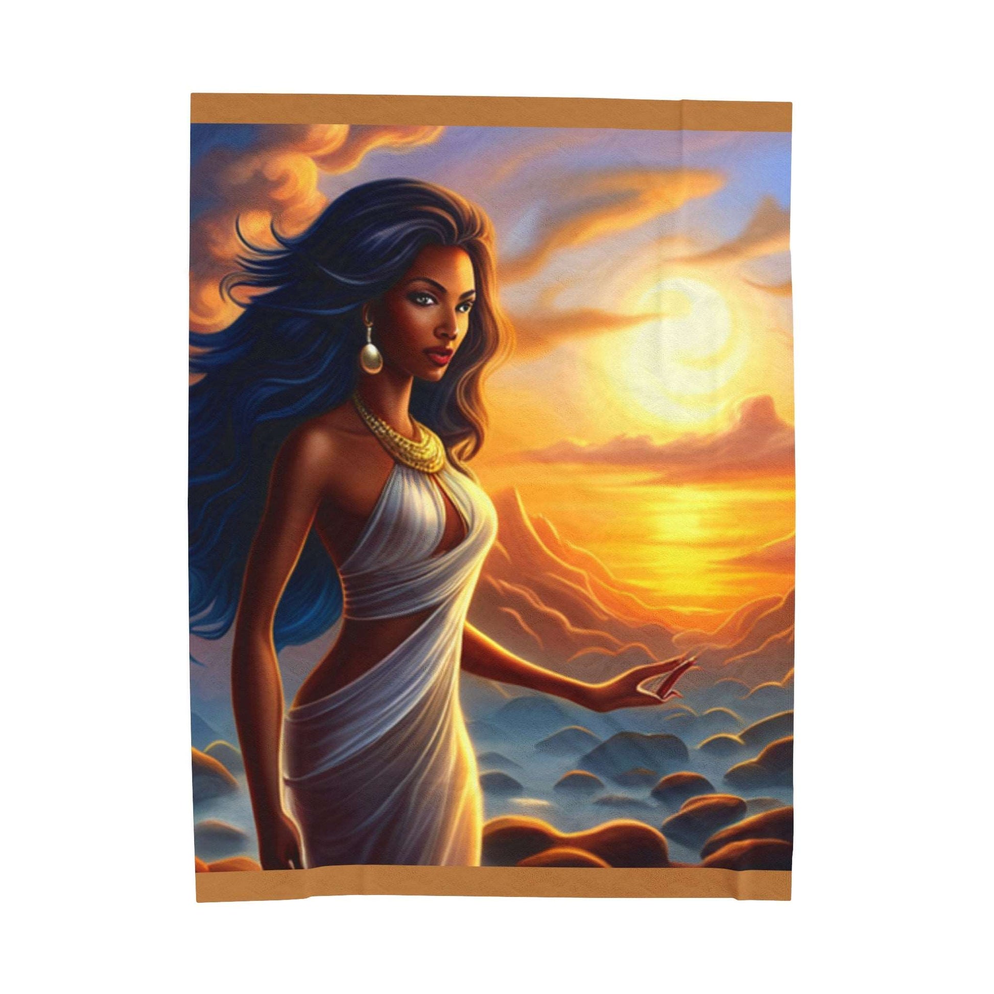 Goddess Velveteen Plush Blanket