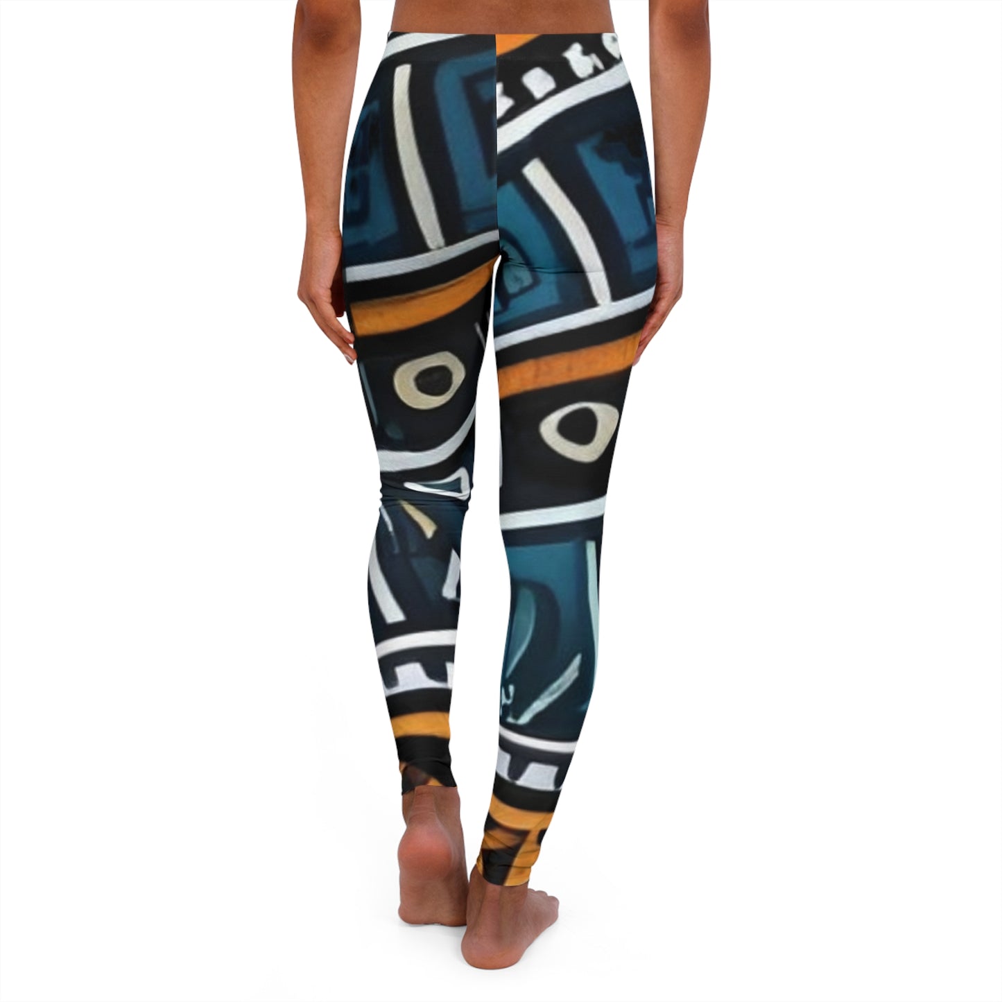 Womens Abstract Spandex Leggings