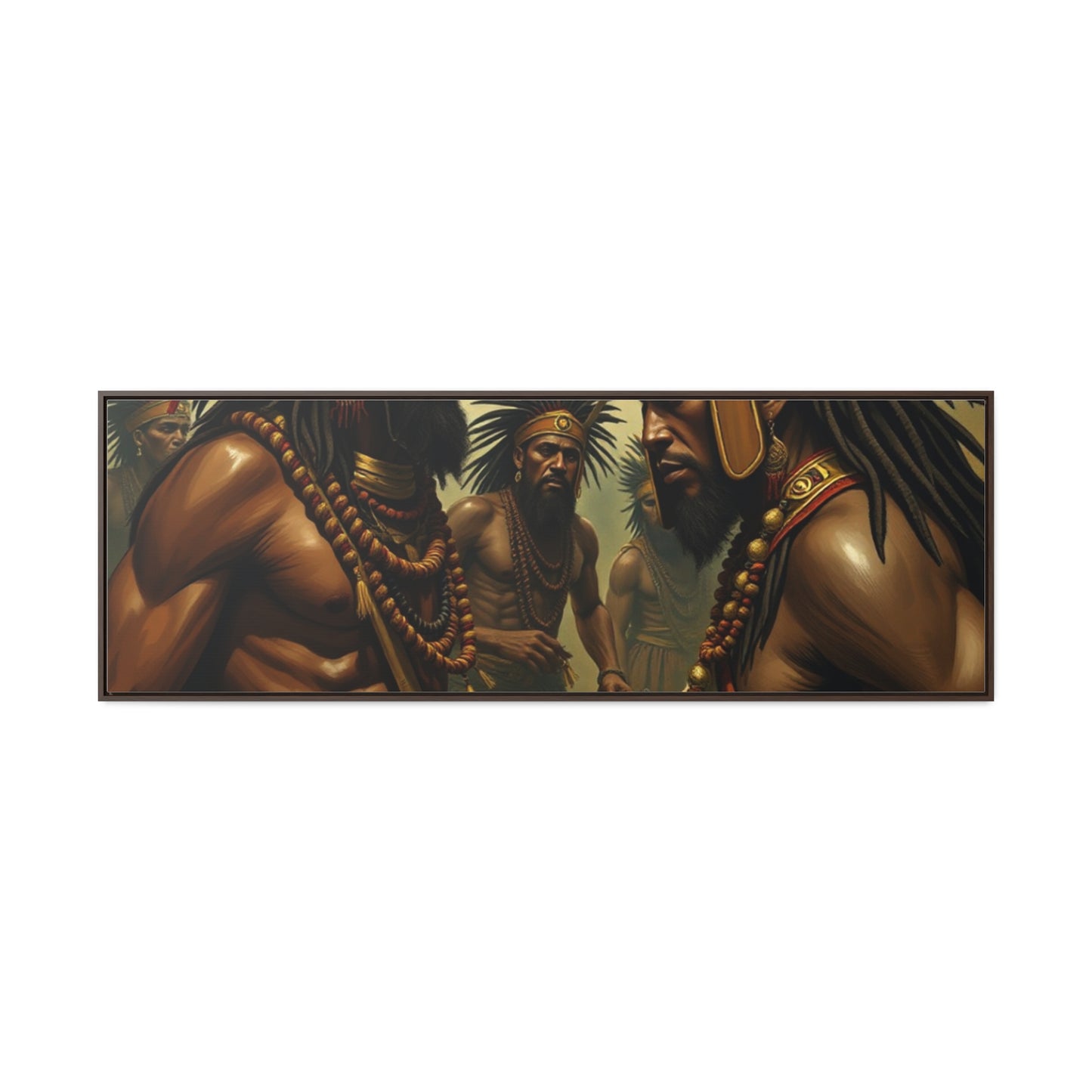 R&RH Gallery Canvas Wraps: Tribal Warriors Art for Home Décor