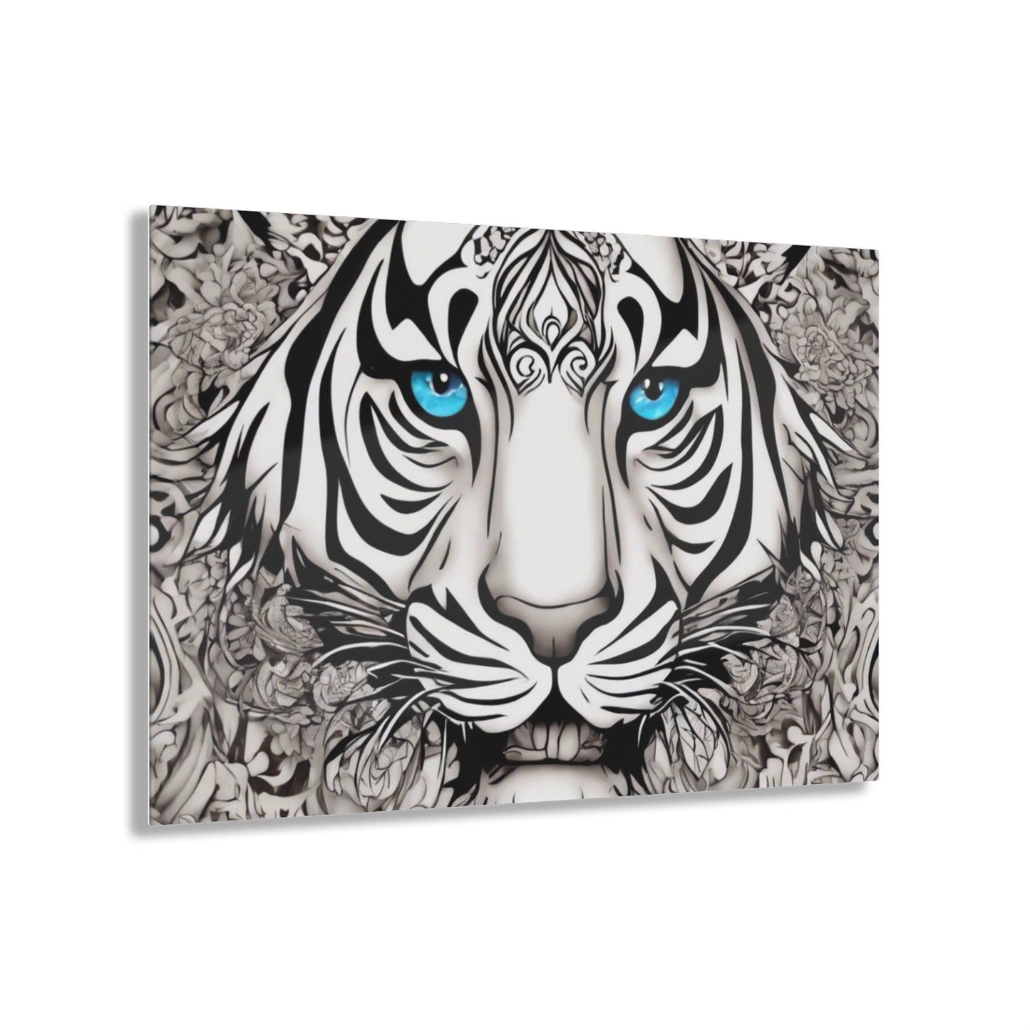 R&RH Majestic Tiger Eyes Acrylic Print - Stunning Wall Art for Animal Lovers