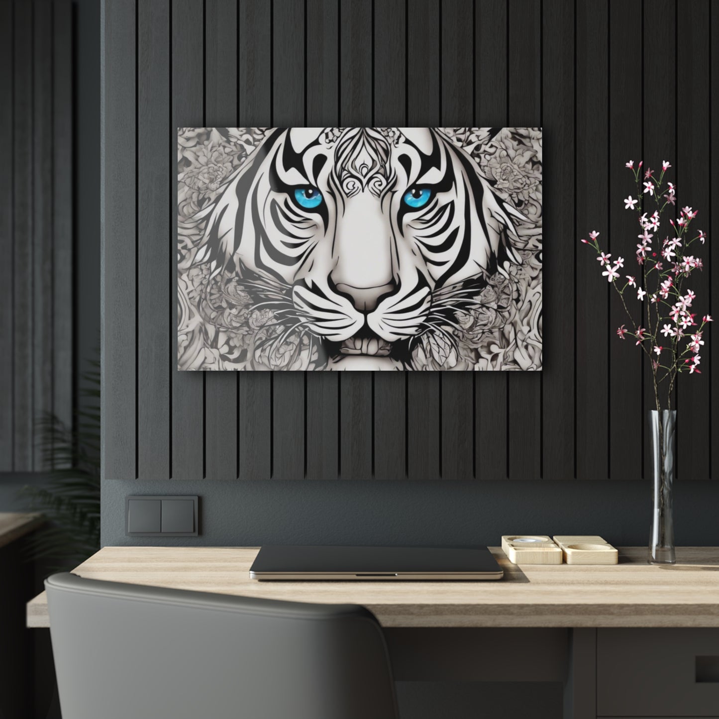 R&RH Majestic Tiger Eyes Acrylic Print - Stunning Wall Art for Animal Lovers