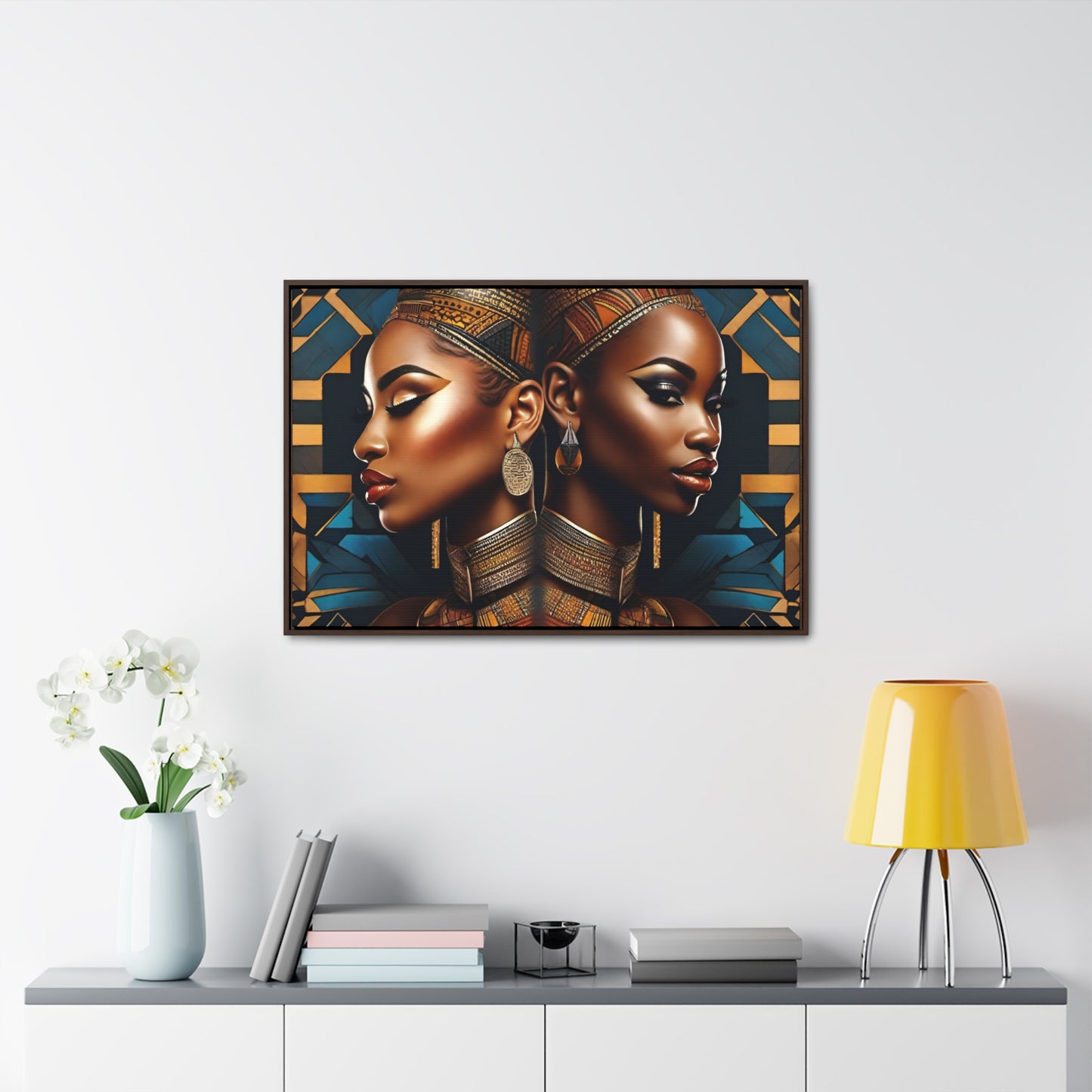 R&RH Twins Art Canvas Horizontal Frame