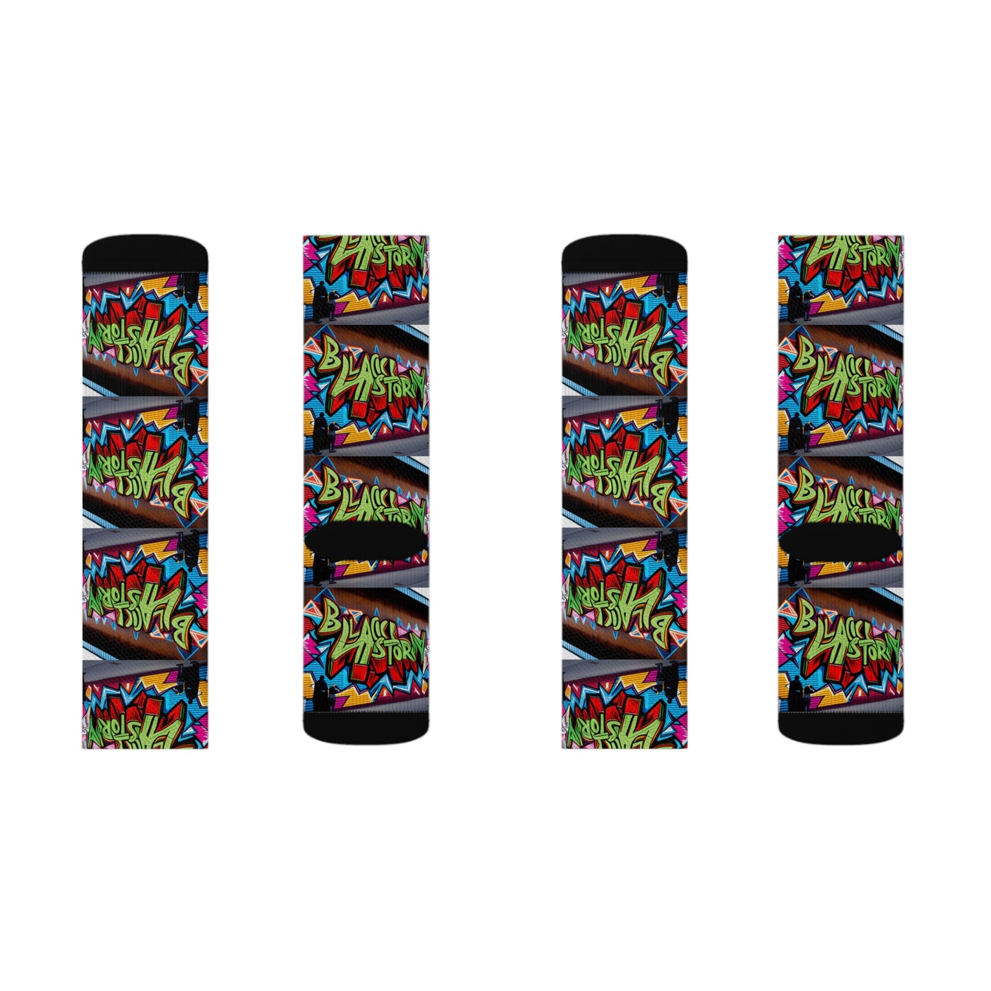 R_RH Black History Sublimation Socks