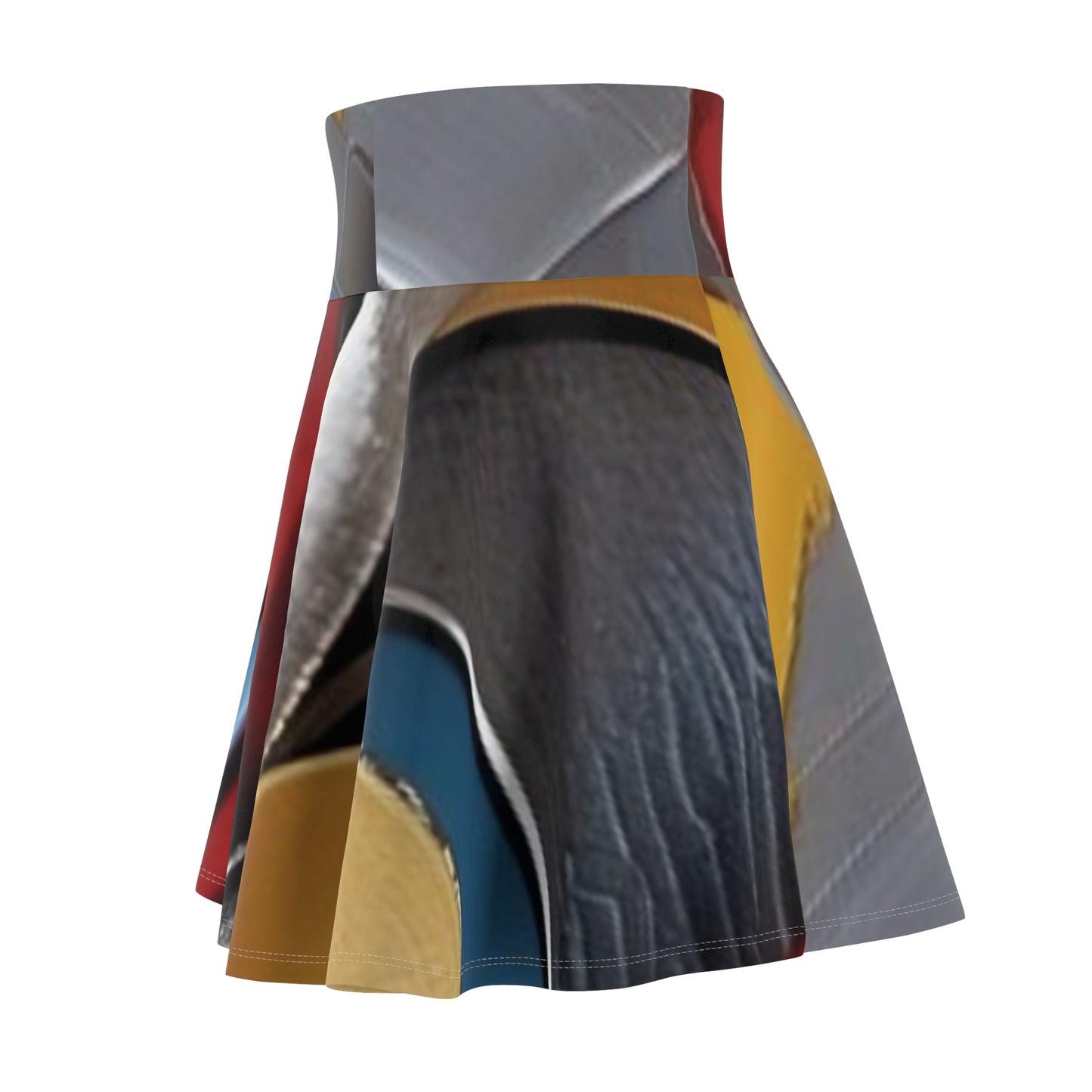 R_RH Red Abstract Women's Skirt