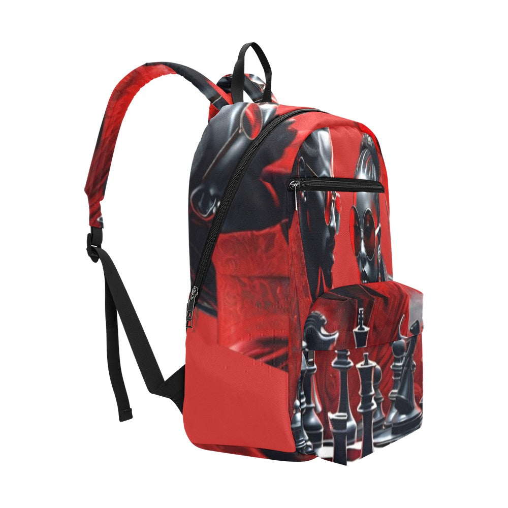 R&RH Large Capacity Red Travel Chess Game Backpack