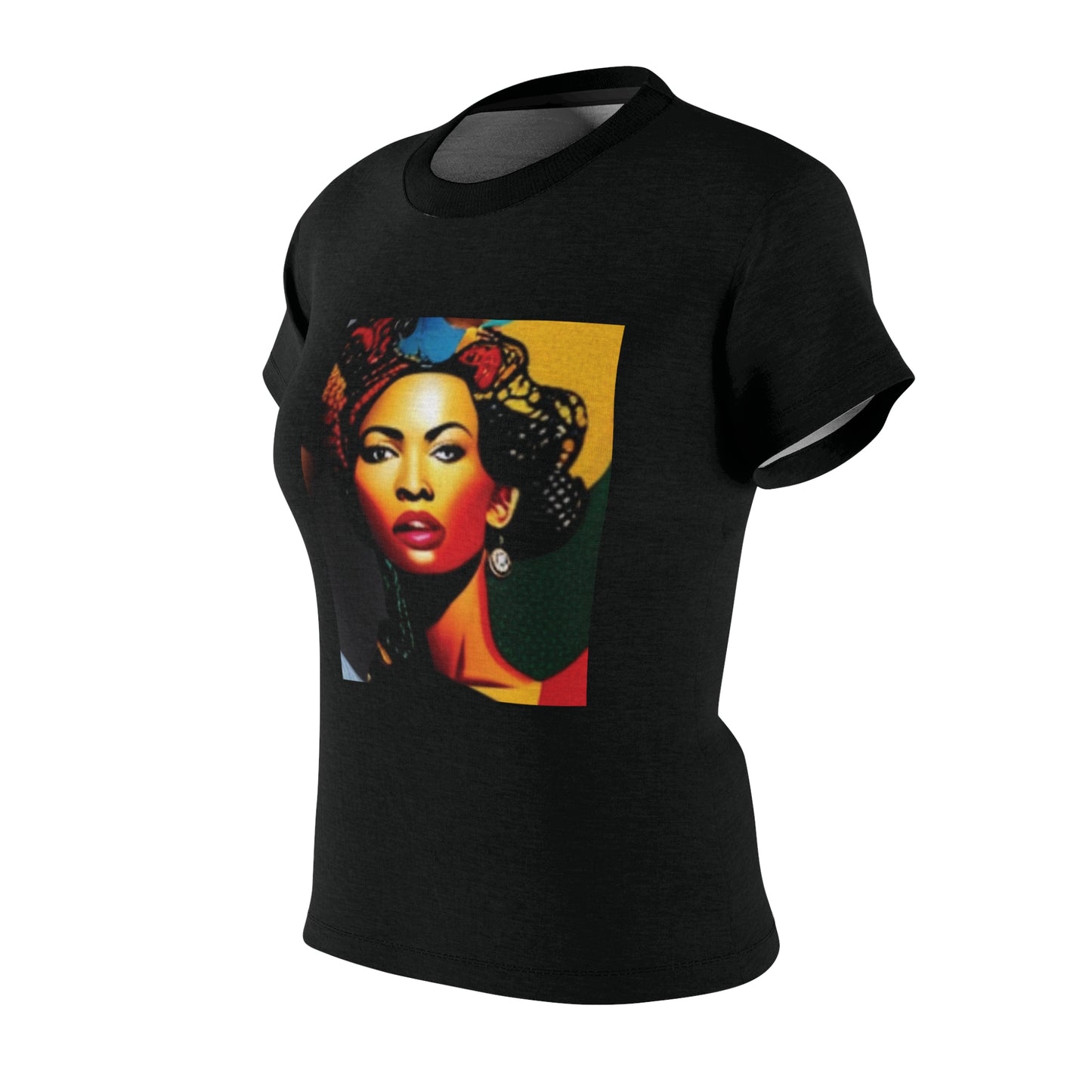 R&RH Women's Faces Black T-shirt