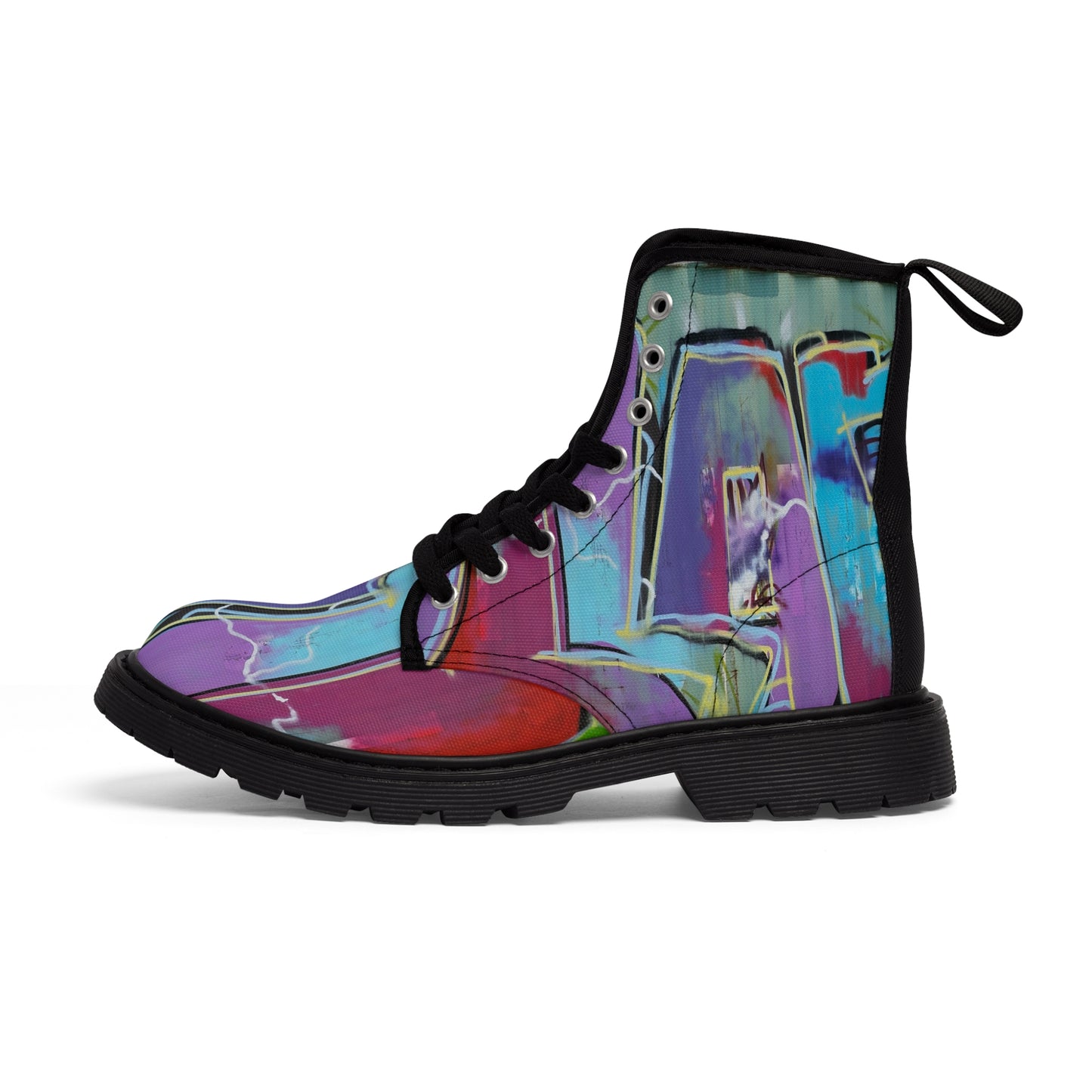 R_RH Unisex Multi-Colored Canvas Boots