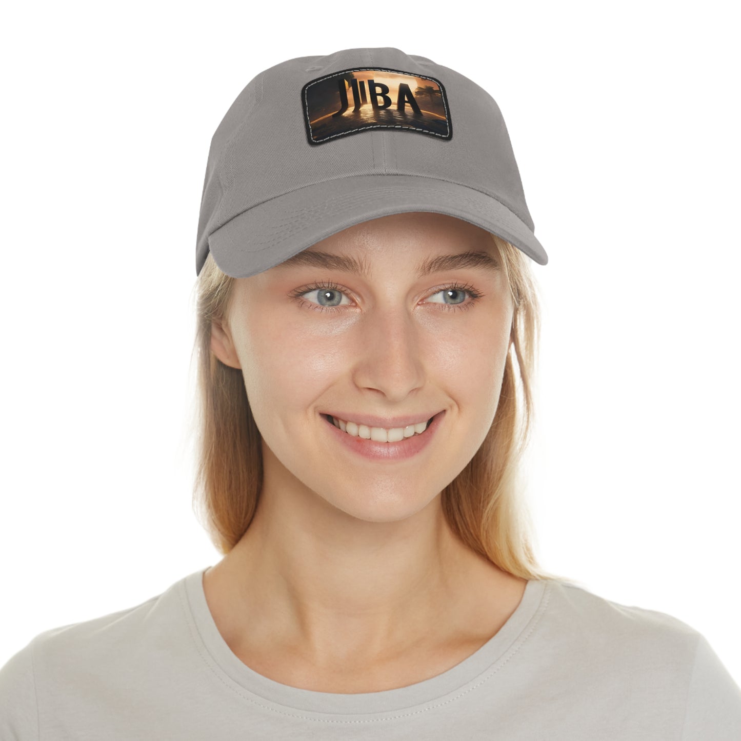 R_RH Juba Dad Hat with Leather Patch