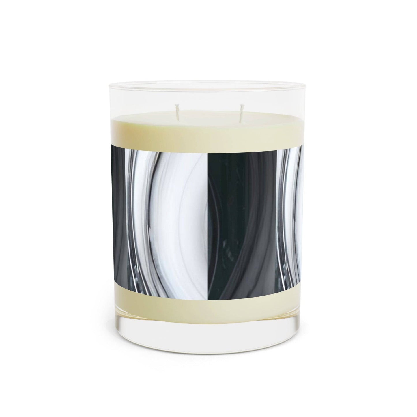 R&RH Elegant Marble Swirl Scented Candle - 11oz Decorative Glass for Relaxation and Home Decor