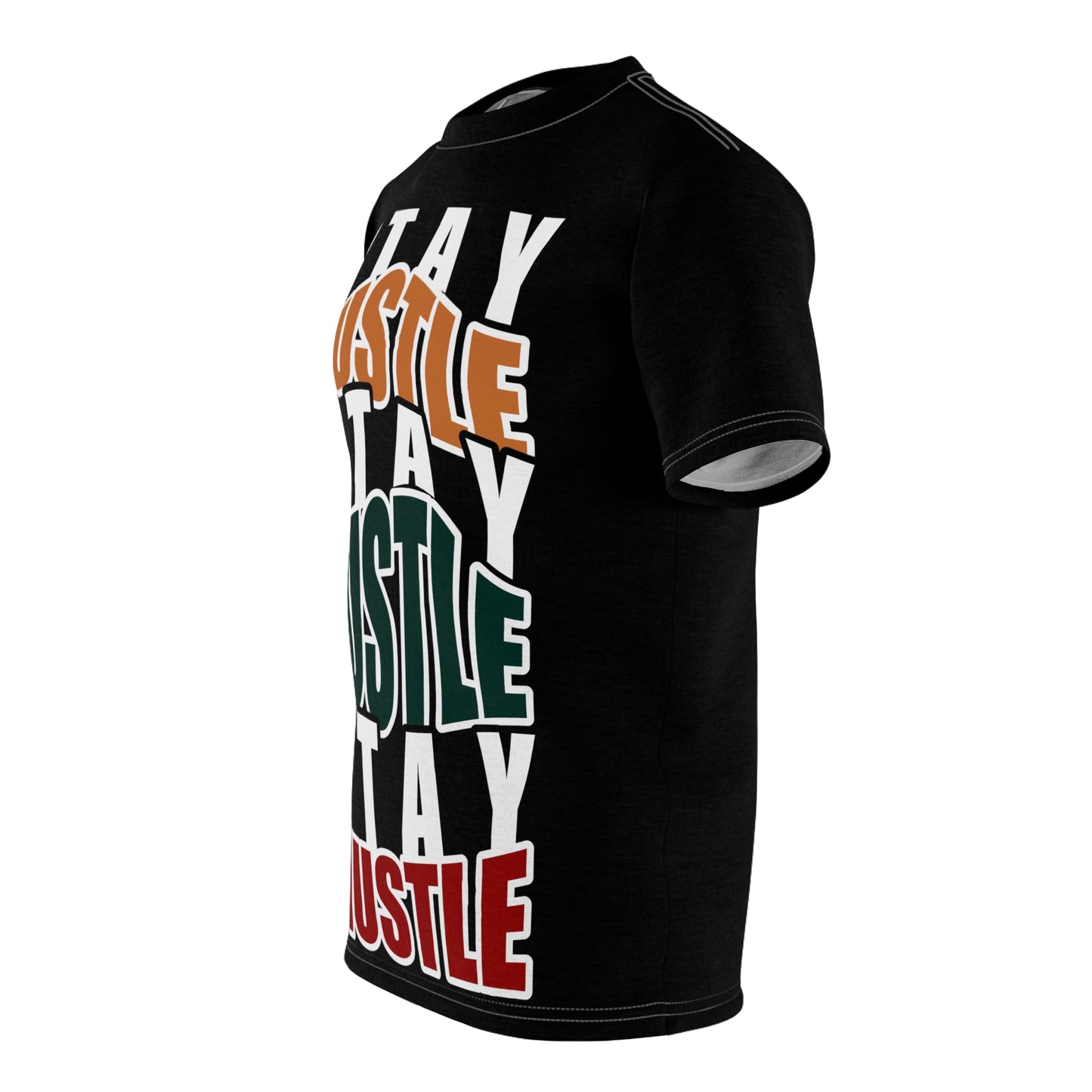 Stay Hustle Unisex Cut & Sew Tee - Motivational Graphic T-Shirt